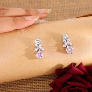 Pink Aura Drop Earrings