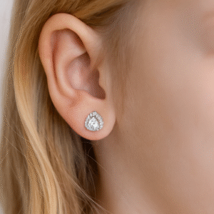 Teardrop Glow Diamond Studs