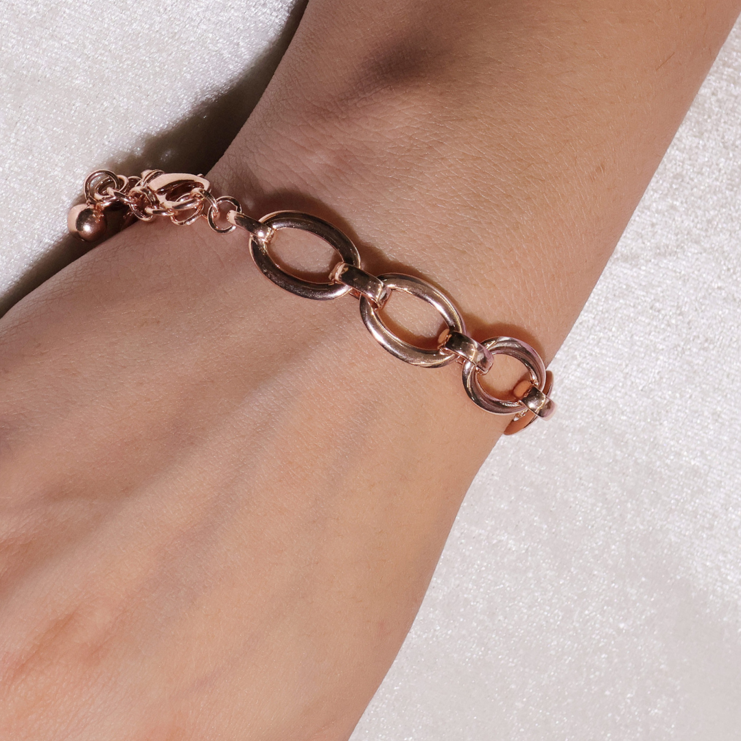 Shiny Links Rosegold Bracelet