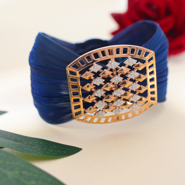 Rosegold Shringar Cuff Bracelet - Image 6
