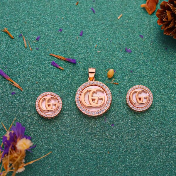 Rose Shine Pendant Set /With Or Without Chain - Image 7
