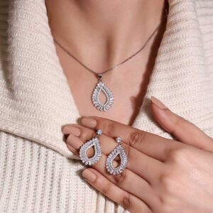 Silver Teardrop Set