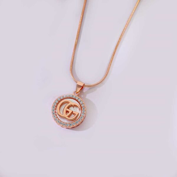Rose Shine Pendant Set /With Or Without Chain - Image 3
