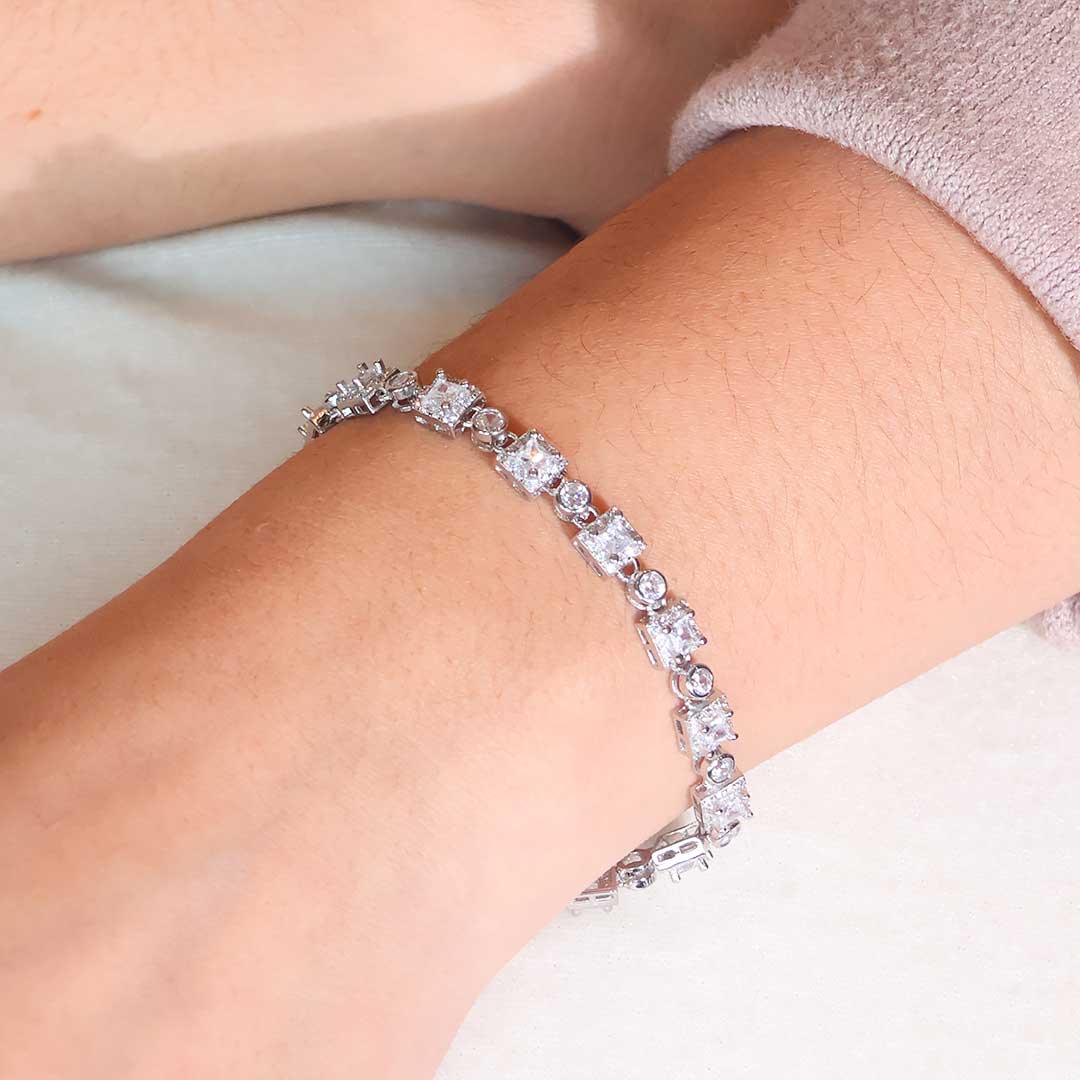 Silver Prism Bracelet