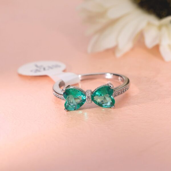 TwinkleTide Bow Band Diamond Ring - Image 5