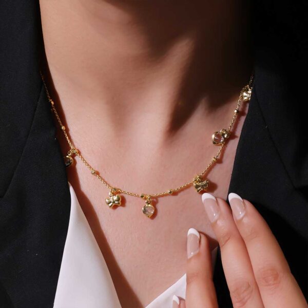 Golden Whispers Charm Chain