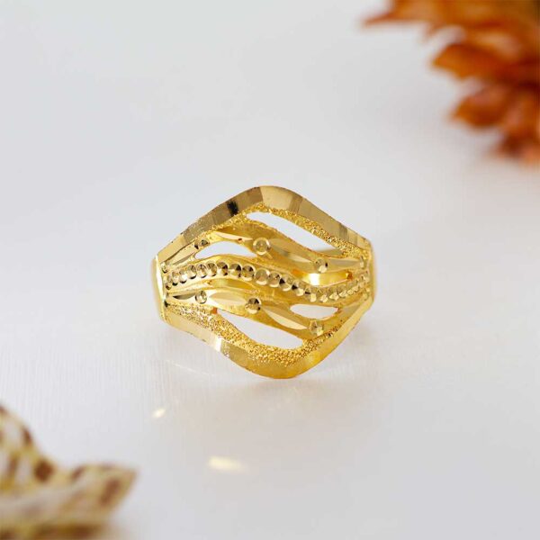 Floral Charm Ladies Ring - Image 5