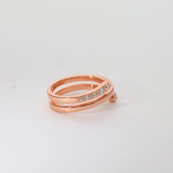 Rosella Wrap Rosegold Ring - Image 4