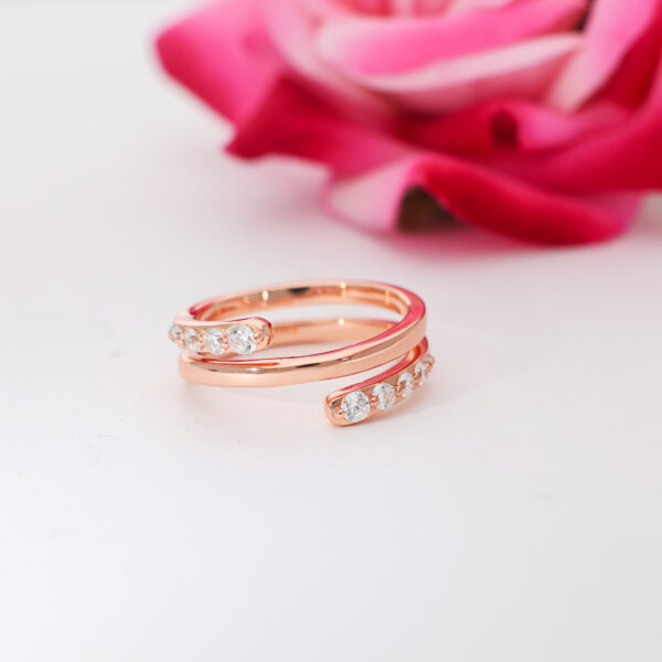 Rosella Wrap Rosegold Ring - Image 5