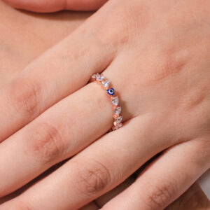 EvilEye Elegance Rosegold Ring