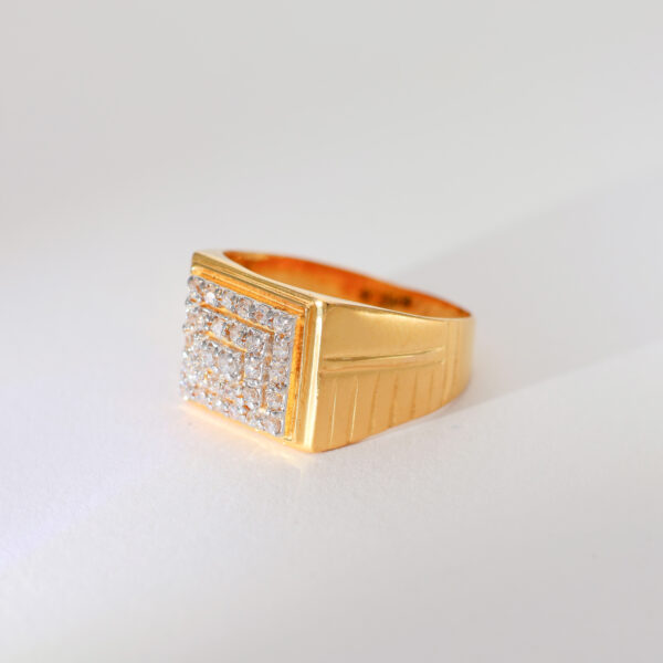 GoldMaze Gents Stone Ring - Image 4