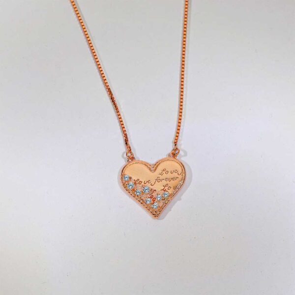 Sparkle Heart Necklace - Image 2
