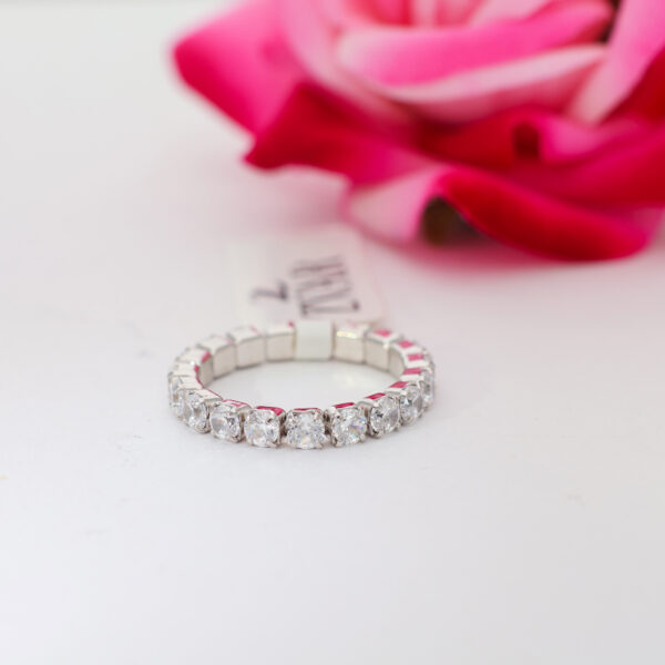 Moonlit Spark Silver Ring - Image 6