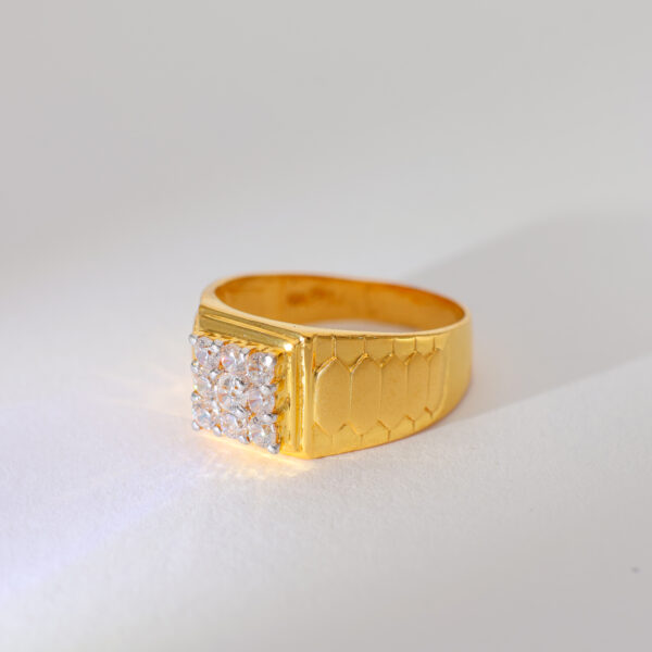 Square Royale Gents Stone Ring - Image 6