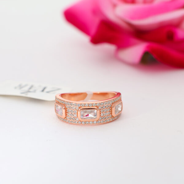 Rosegold Mosaic Spark Ring - Image 4