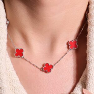 Scarlet Clover Pendant