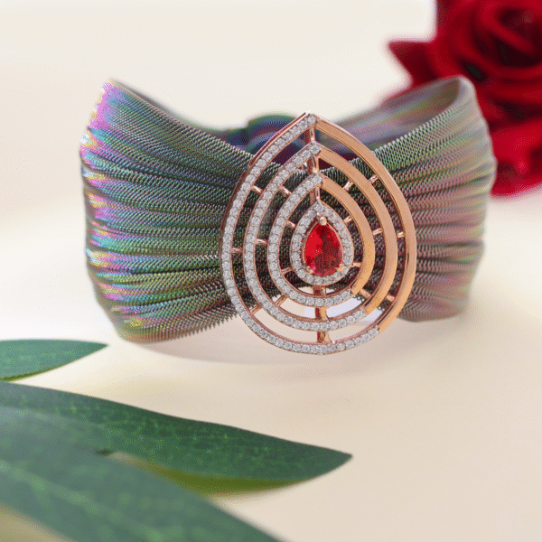 Rosegold Mohini Cuff Bracelet - Image 6