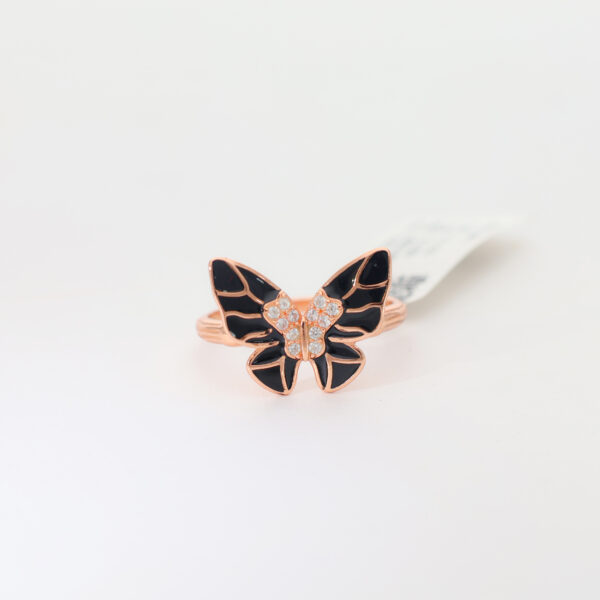 Enchanted Rosegold Butterfly Ring - Image 4