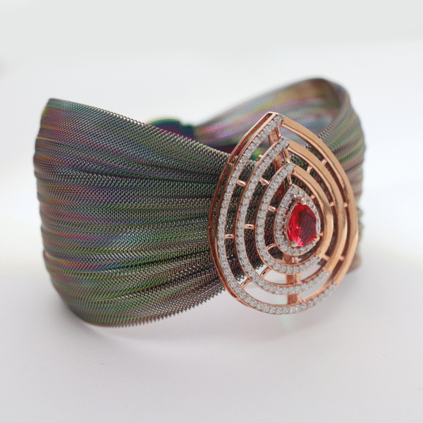 Rosegold Mohini Cuff Bracelet - Image 3
