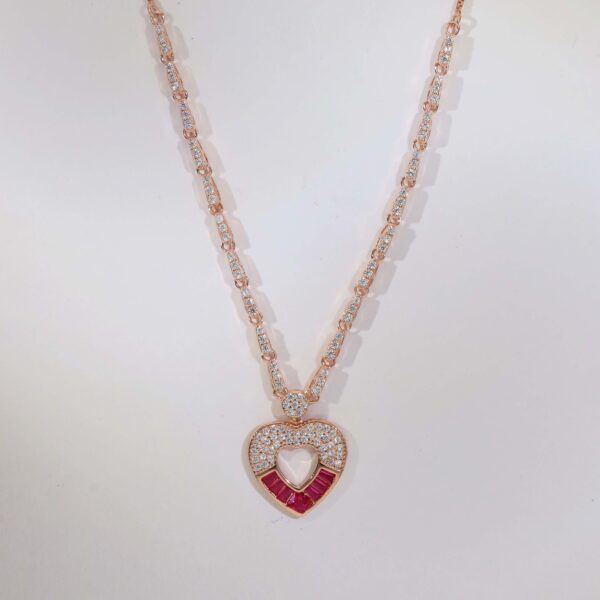 HeartLuxe Amour Rosegold Necklace - Image 4