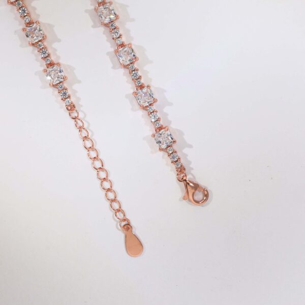 Starluxe Solitaire Rosegold Necklace - Image 5
