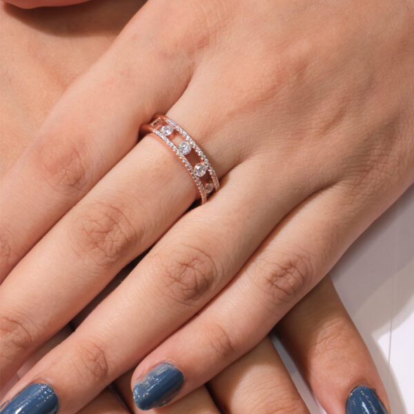 Rosegold Blush Mirage Ring