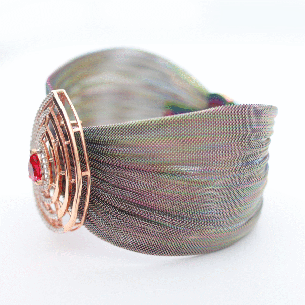 Rosegold Mohini Cuff Bracelet - Image 5