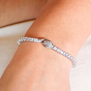 Glacial Coil Silver Bracelet