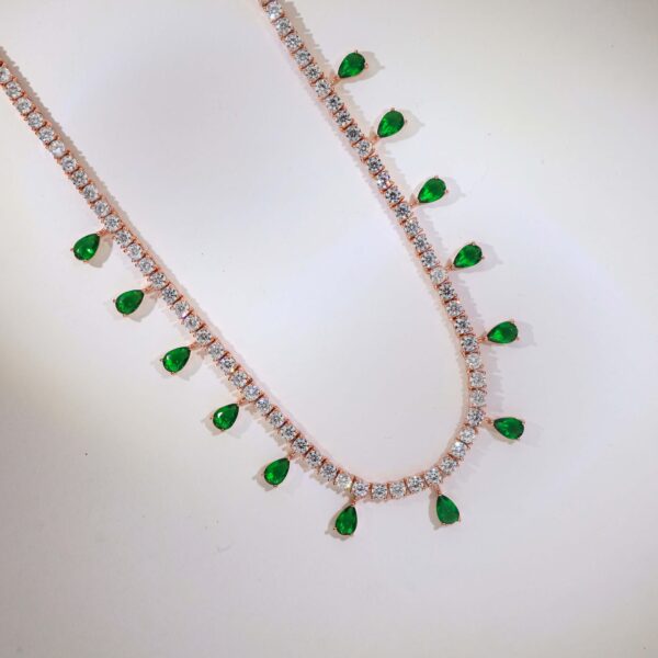 Royal Verdure Rosegold Necklace - Image 2