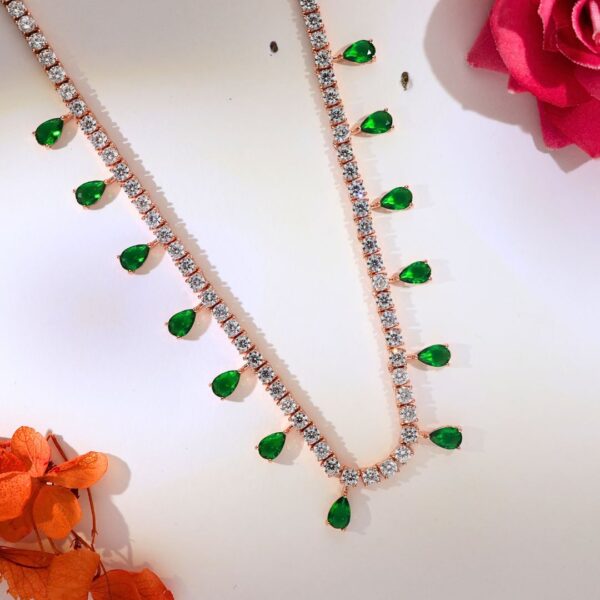 Royal Verdure Rosegold Necklace - Image 6