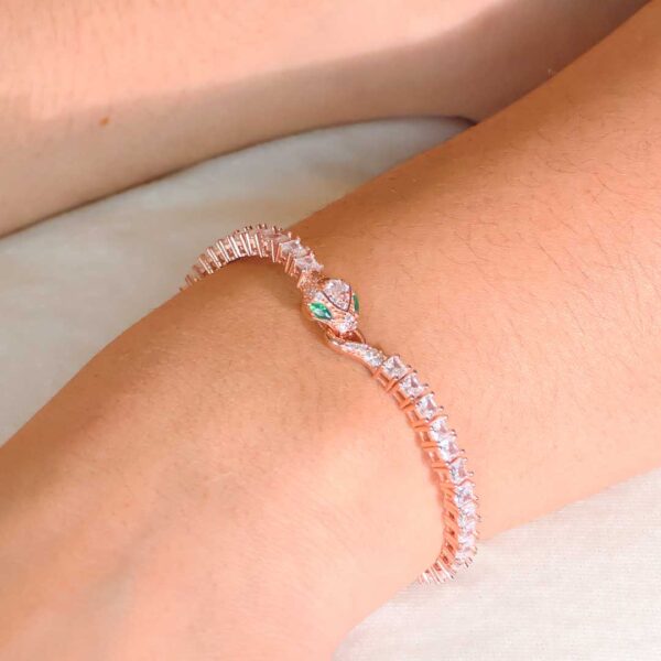 Serpent Shine Rosegold Bracelet