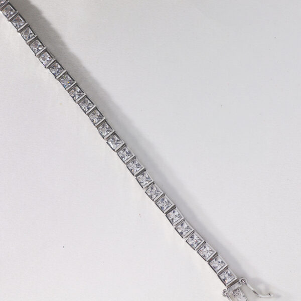 Crystal Grid Silver Bracelet - Image 2