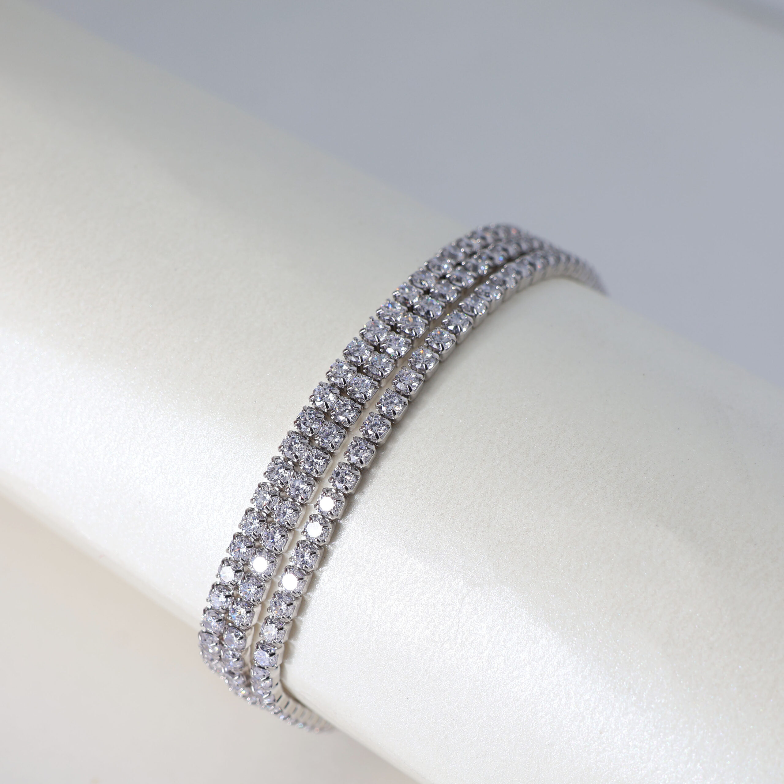 Moonlit Sparkle Silver Bracelet - Image 2