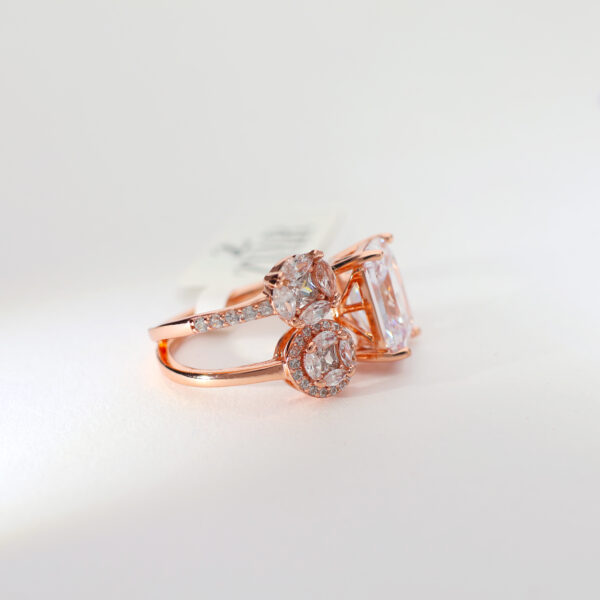 PrismGlow Triple Rosegold Ring - Image 4
