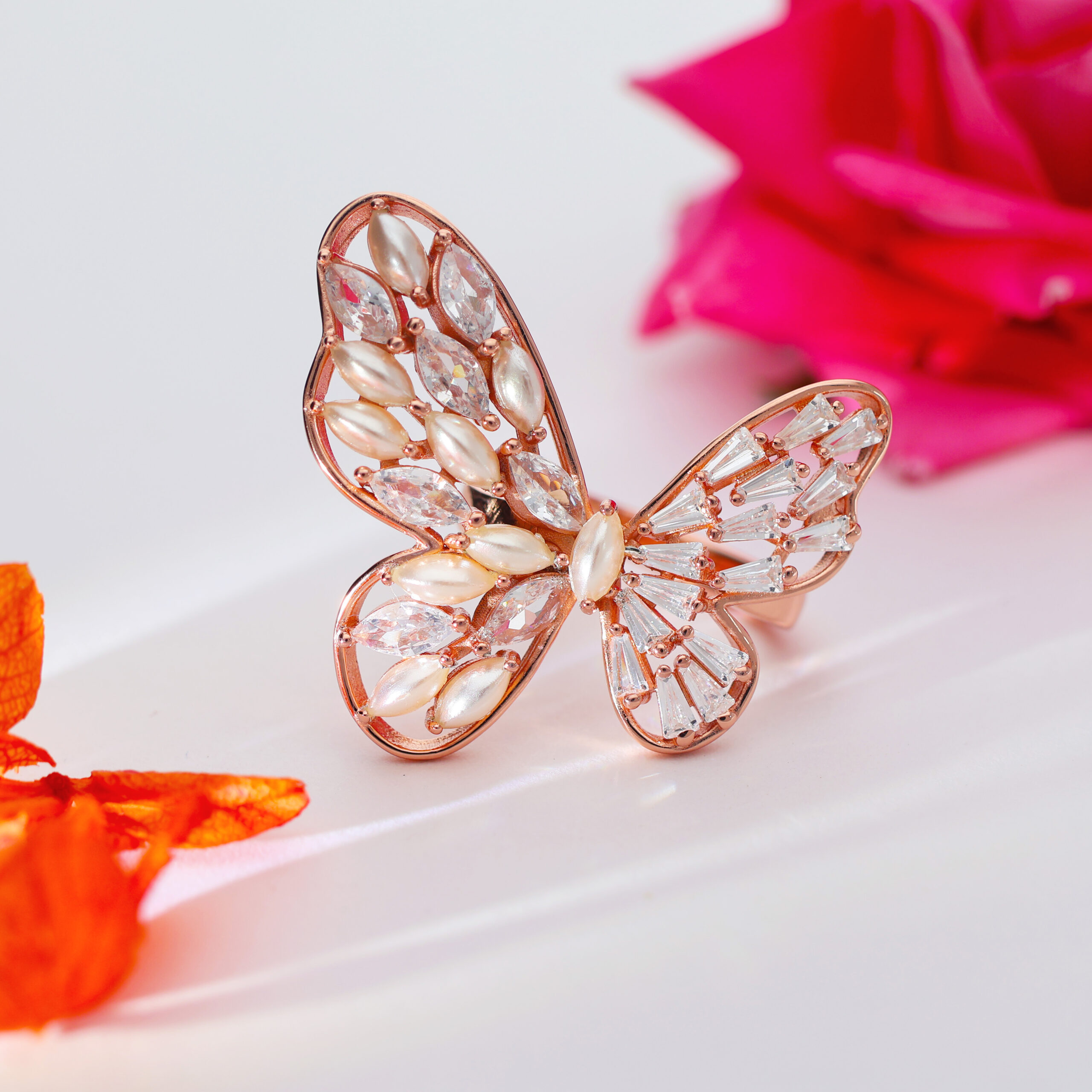 PearlWings Elegance Rosegold Ring - Image 4