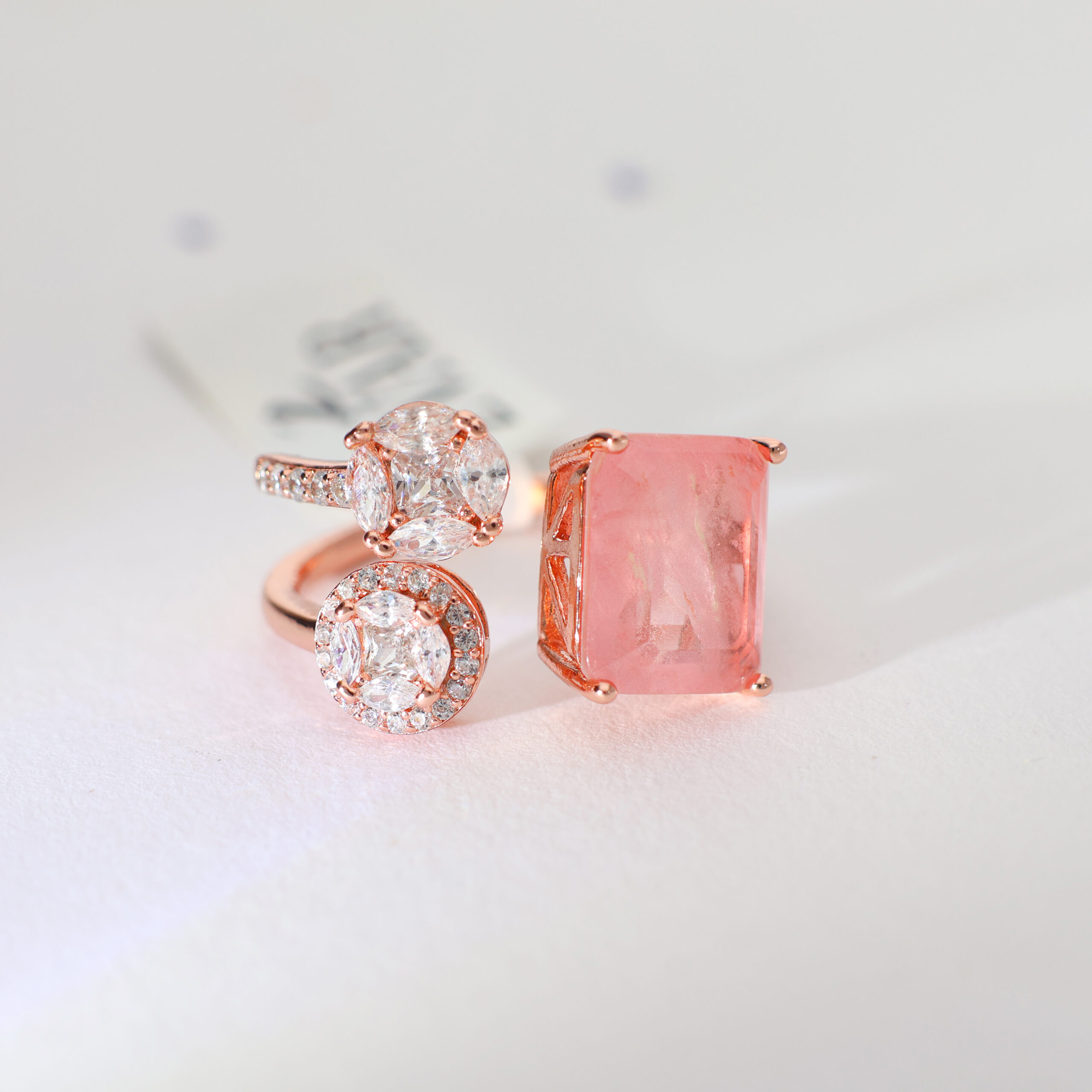 PeachLustre Empress Rosegold Ring - Image 2