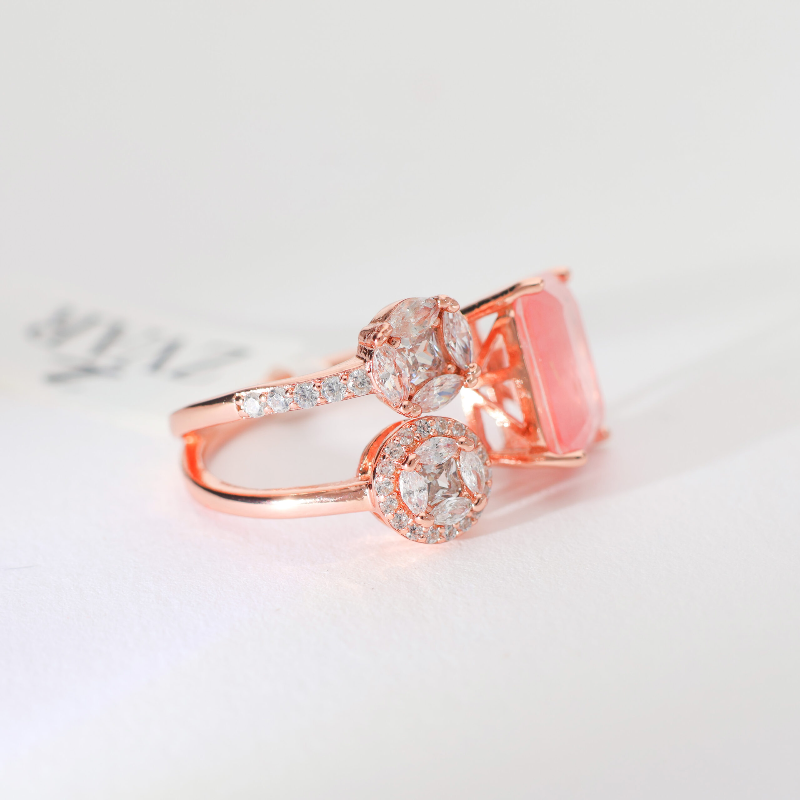 PeachLustre Empress Rosegold Ring - Image 5
