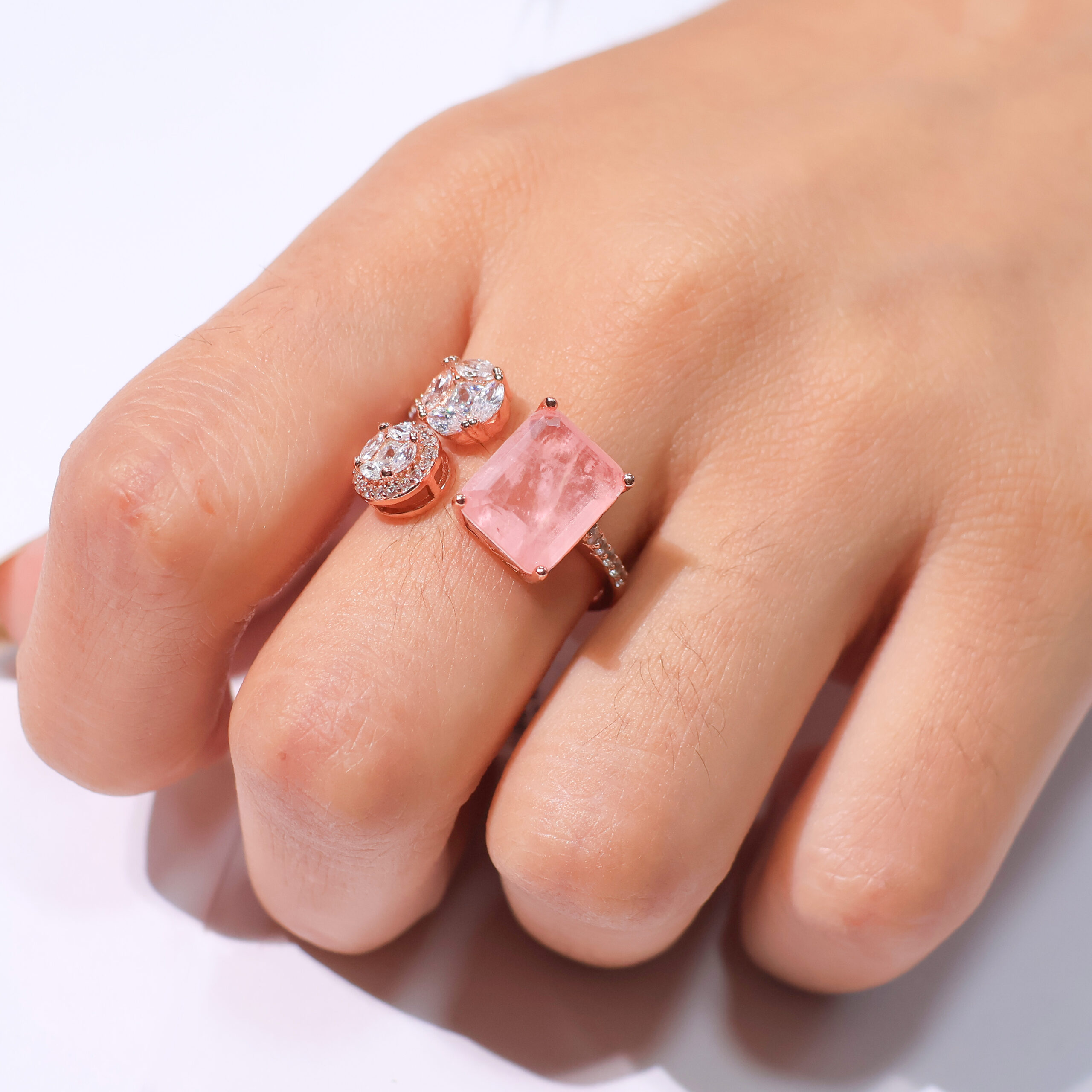 PeachLustre Empress Rosegold Ring