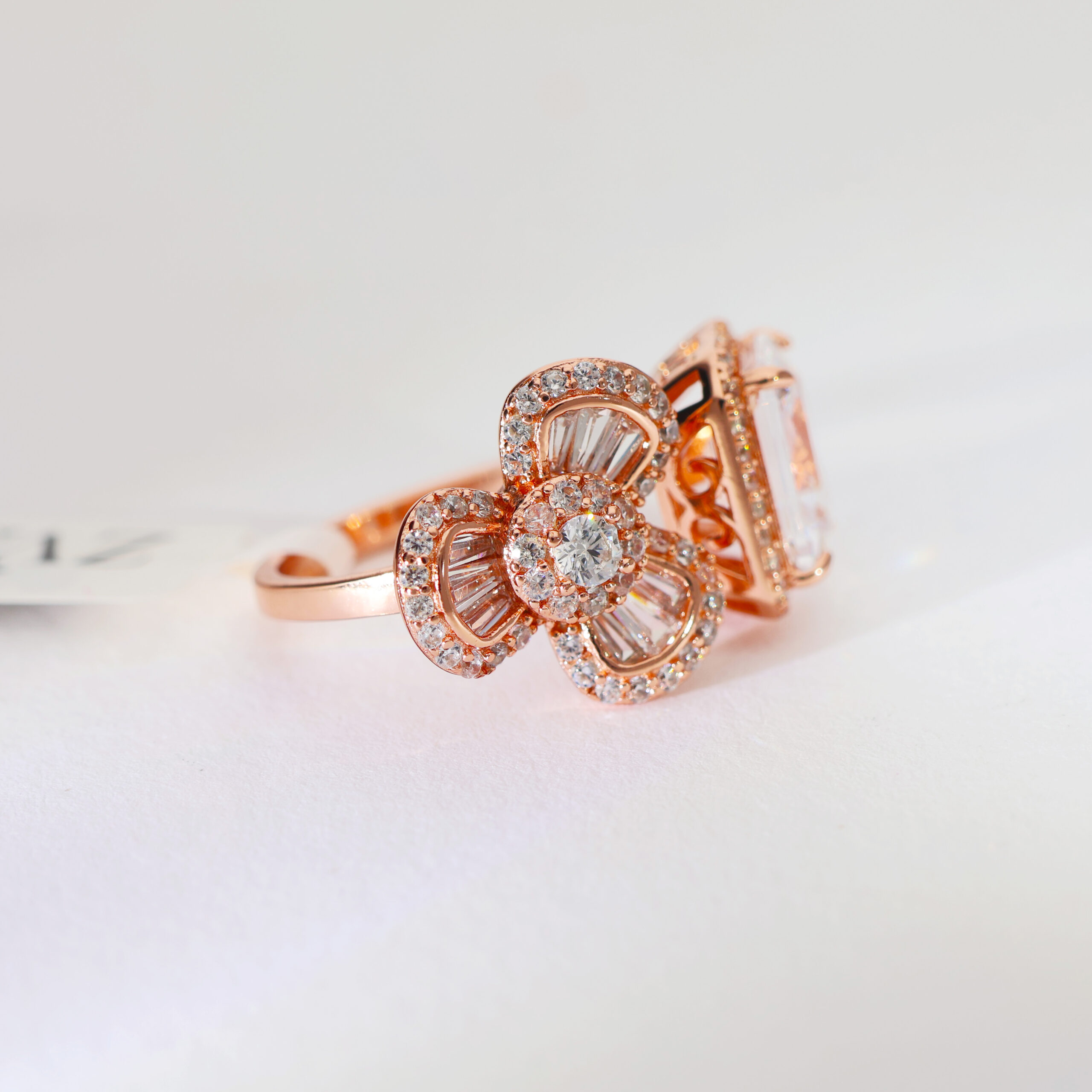 PetalGlint HarmonyRosegold Ring - Image 3