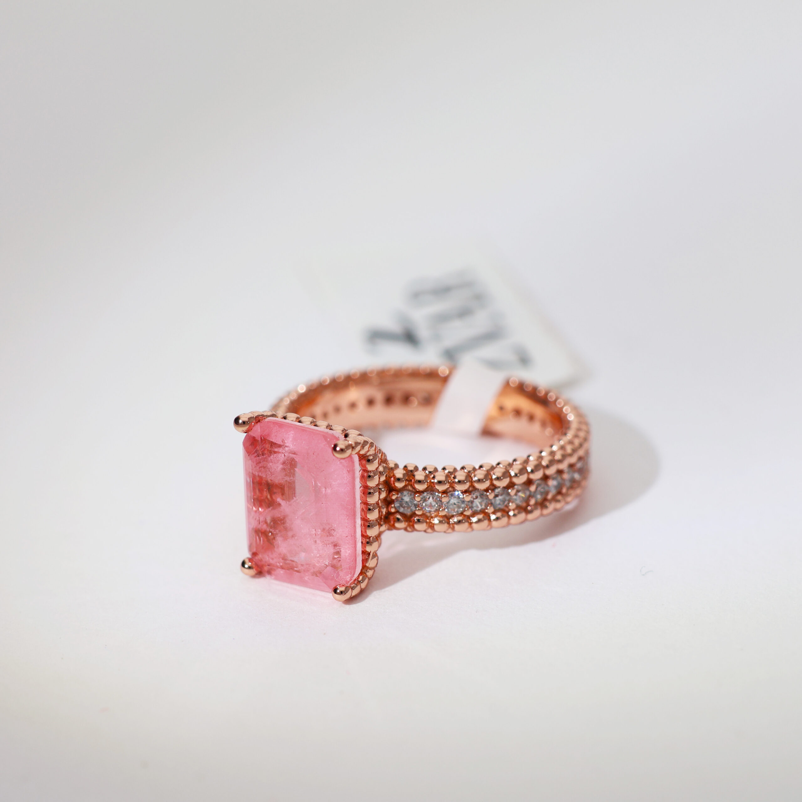 PinkVelora Crown Rosegold Ring - Image 4