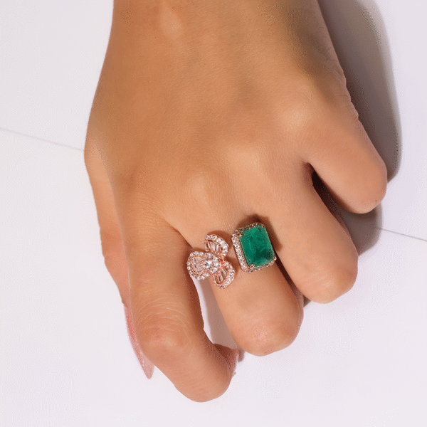 GreenMuse Duo  Rosegold Ring
