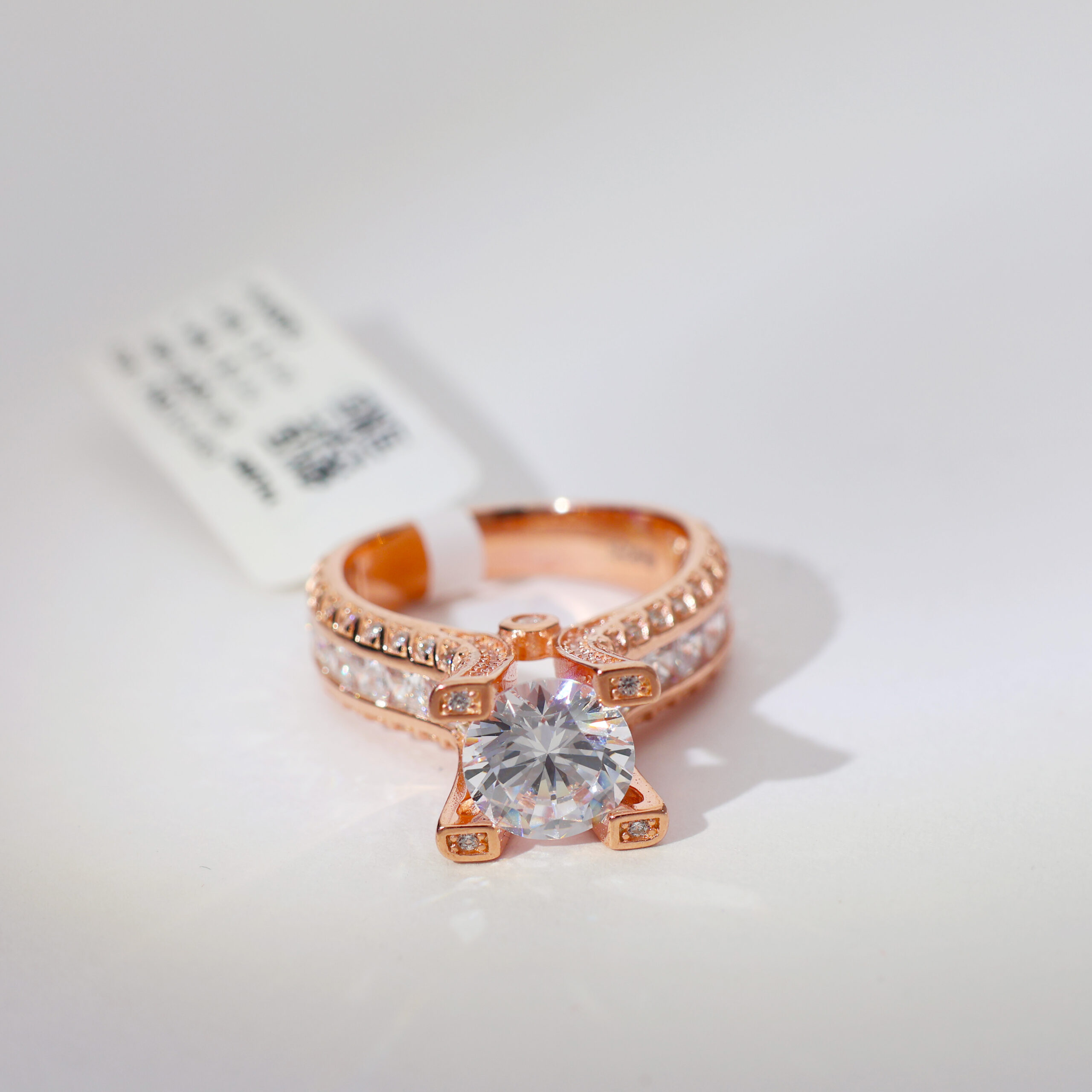 Rosetta Glint Rosegold Ring - Image 2