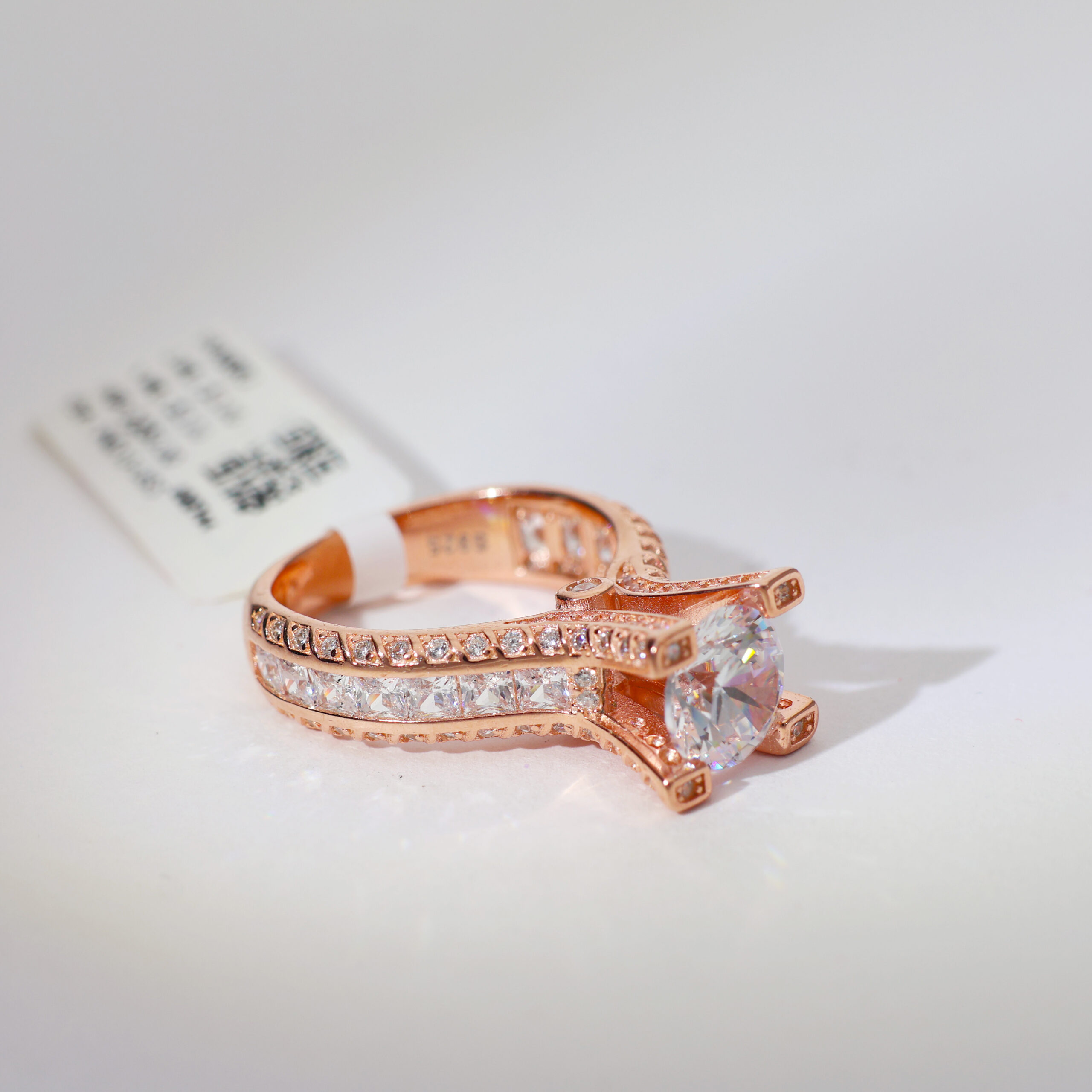 Rosetta Glint Rosegold Ring - Image 5