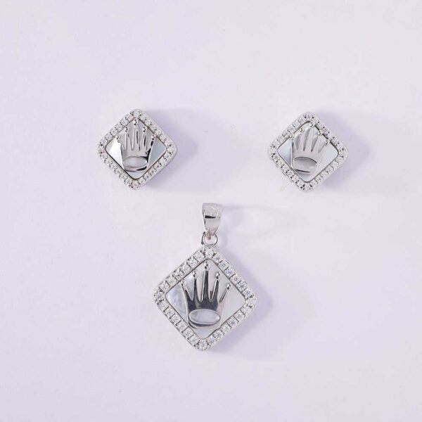 Royal Crown Pendant Set / without chain - Image 2