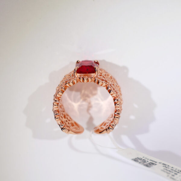 Rosaria Crown Rosegold Ring - Image 5