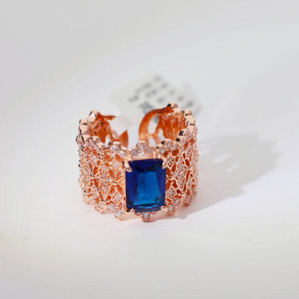Blue Mirage Rosegold Ring - Image 2