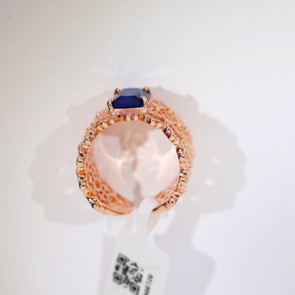 Blue Mirage Rosegold Ring - Image 3