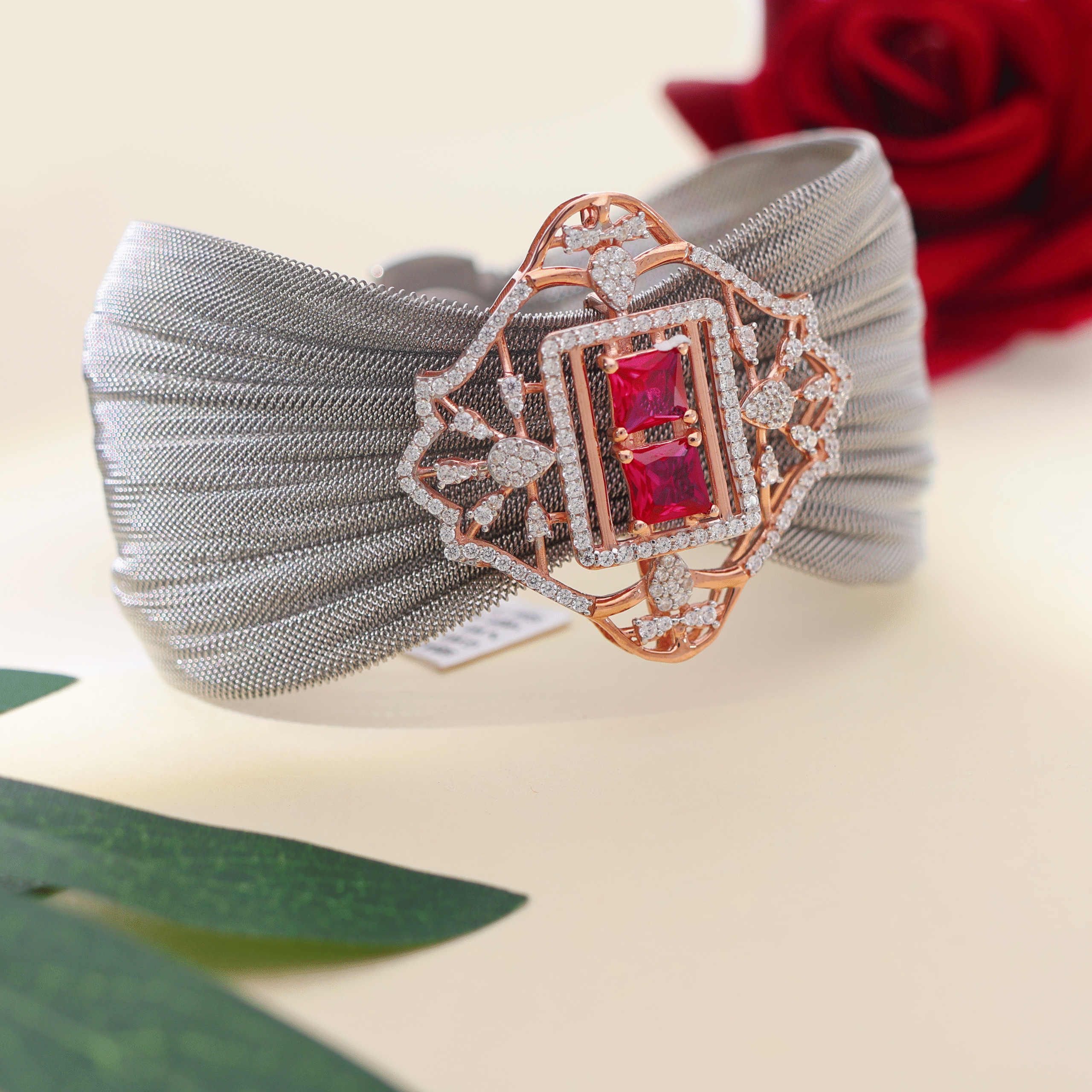 Velvet Radiance Cuff Bracelet - Image 6