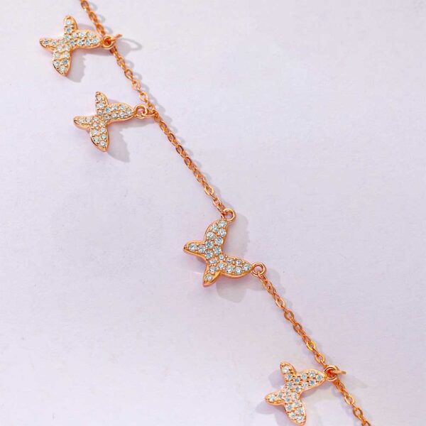 Flutter Kiss Rosegold Necklace - Image 7