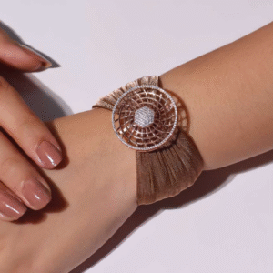 Sunburst Lattice Cuff Bracelet